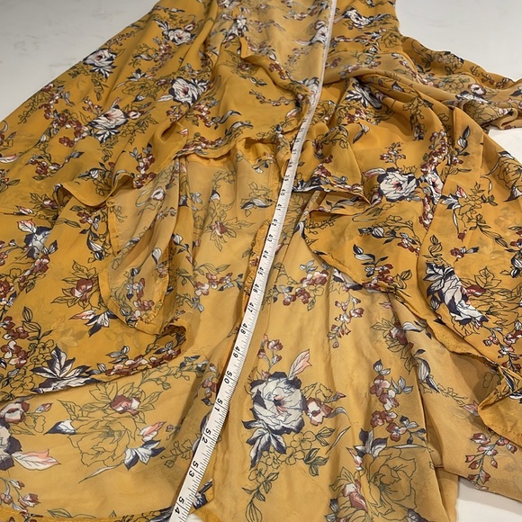 Mustard Maxi Wrap Dress - Picture 12 of 14